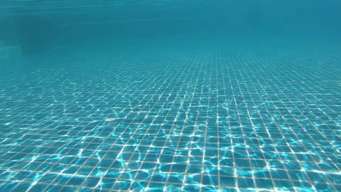 Diving into the water on blue swimming pool, beautiful pool texture backgro.. Stock Footage 245403945