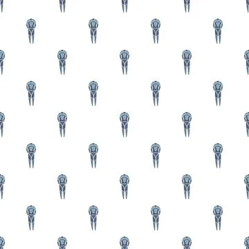 Diving wetsuit pattern creating seamless ocean background Stock Illustration