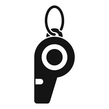 Diving whistle icon simple vector. Exotic travel Illustrazione stock