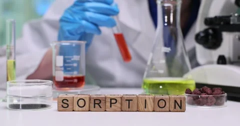 Diving into the world of Sorption through comprehensive Laboratory Experiments Stock Footage 312182853