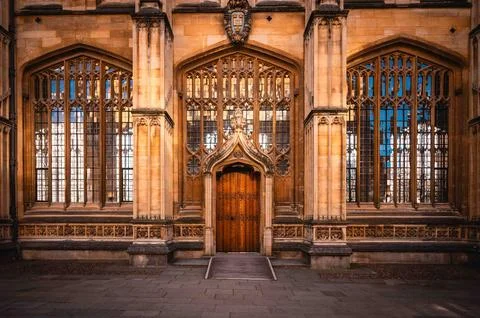 The Divinity School is a medieval building Stock Photos