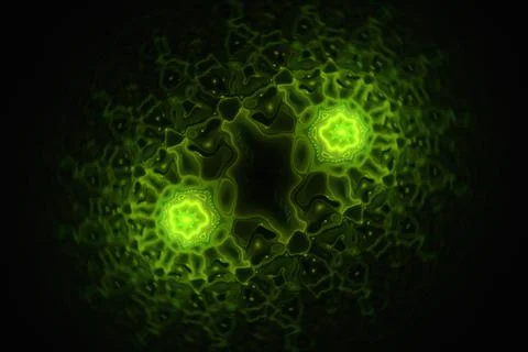Division cell microorganism under microscope. 3D surreal illustration. 3d art 스톡 일러스트