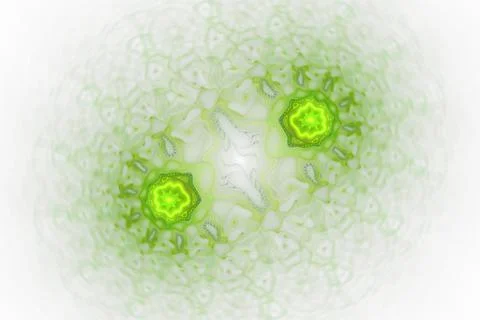 Division cell microorganism under microscope. 3D surreal illustration. イラスト素材