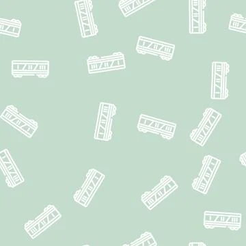 Division by class railway line vector seamless pattern 스톡 일러스트