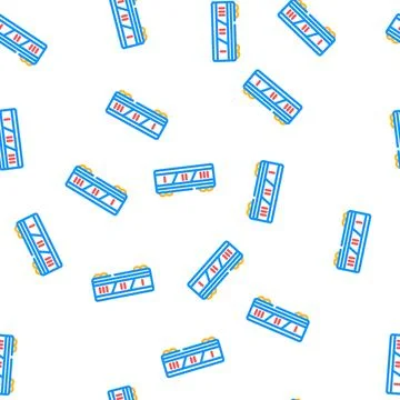 Division by class railway vector seamless pattern Illustrazione stock