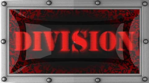 Division on led Stock Footage 8699019