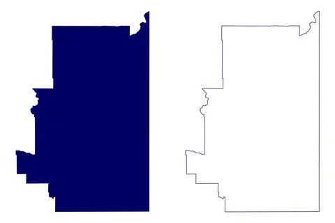 Division No. 1 (Canada, Alberta Province, North America) map vector illustrat Stock Illustration