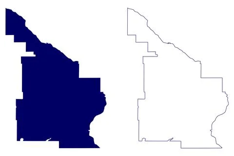 Division No. 12 (Canada, Saskatchewan Province, North America) map vector ill Stock Illustration