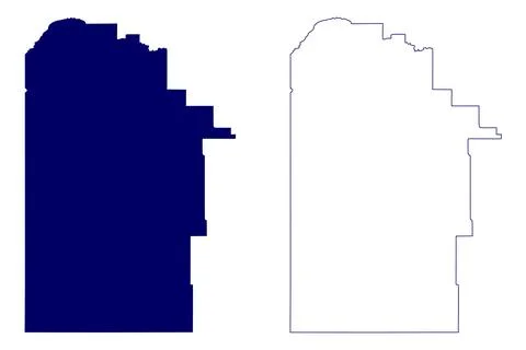 Division No. 13 (Canada, Saskatchewan Province, North America) map vector ill Stock Illustration