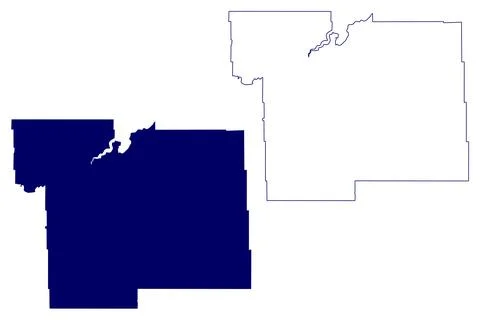 Division No. 14 (Canada, Saskatchewan Province, North America) map vector ill Stock Illustration