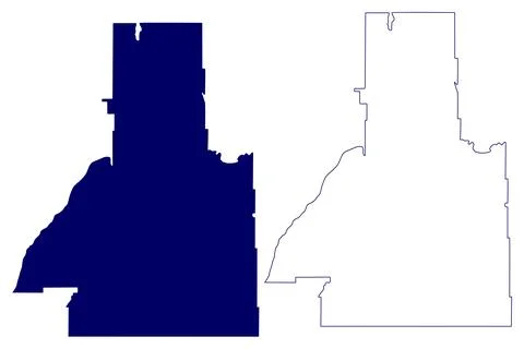 Division No. 15 (Canada, Saskatchewan Province, North America) map vector ill Stock Illustration