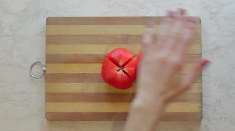 Division of tomato Stock-Footage 26638072