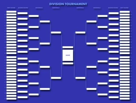 Division tournament table Stock Photos
