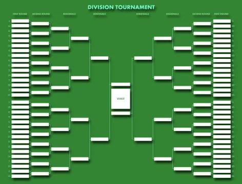 Division tournament table Stock Photos