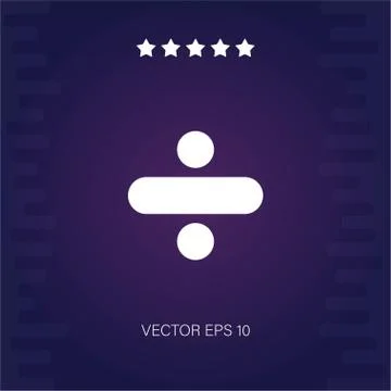Division vector icon Stock Illustration