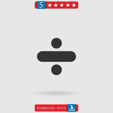 Division vector icon Stock Illustration
