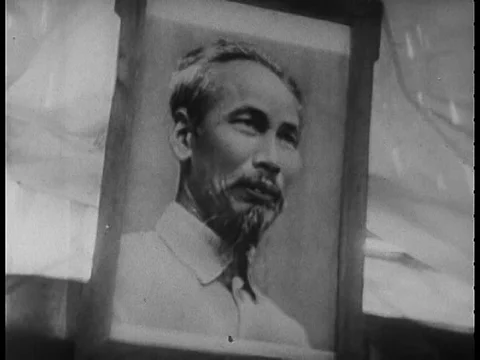 The division of Vietnam by the 17th parallel in 1965, and footage of North Stock Footage 75287689