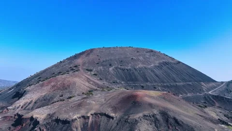 Divlit Volcano Cone and Kula geopark Stock Footage 302738425