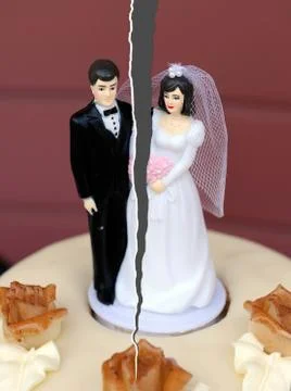 Divorce of couple Stock Photos