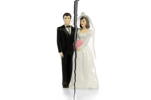 Divorce of couple Stock Photos