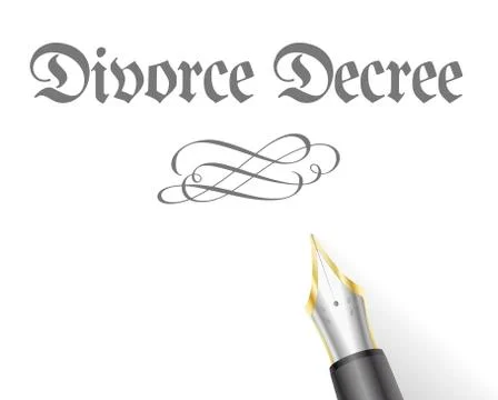Divorce Decree Stock Illustration