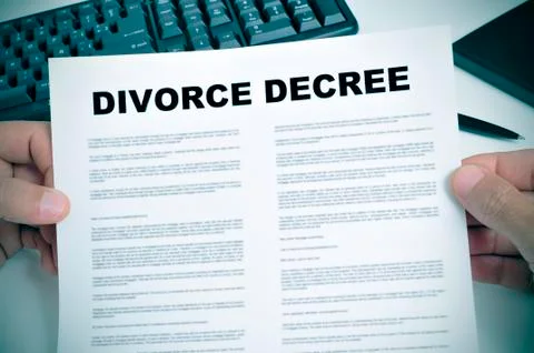 Divorce decree Foto stock