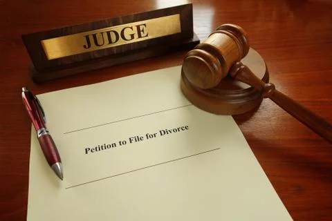 Divorce filing Stock Photos