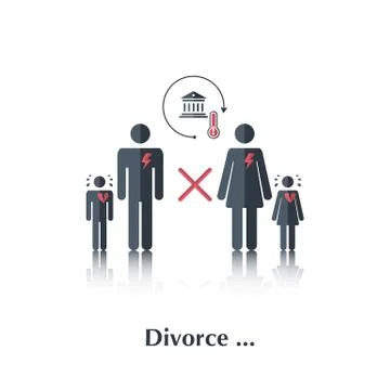 Divorce Illustrazione stock