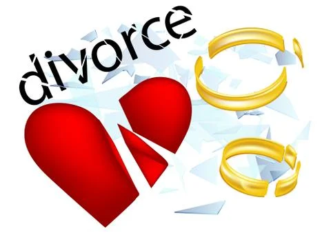 Divorce Stock Illustration