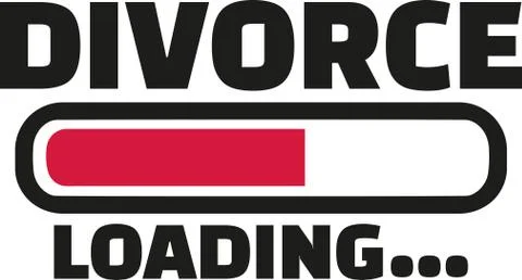 Divorce Loading Stock Illustration