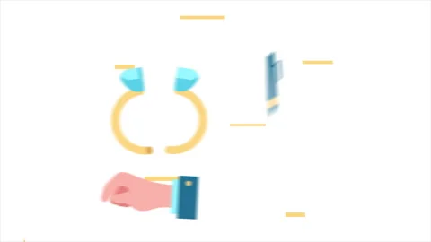 Divorce Mediation 2D Animation Stock Footage 281456733