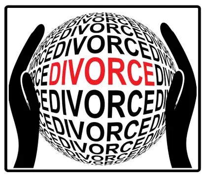 Divorce Settlement Agreement Stock Illustration