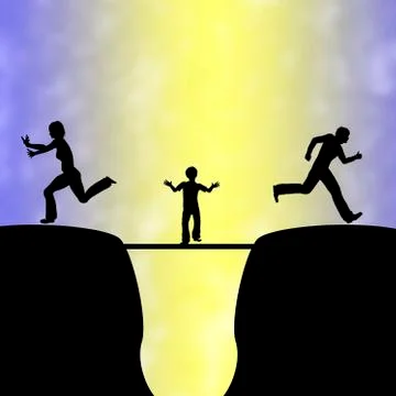 Divorce Victim Illustrazione stock
