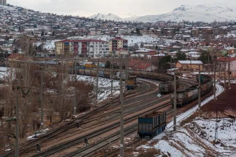 Divrigi train station Stock Photos