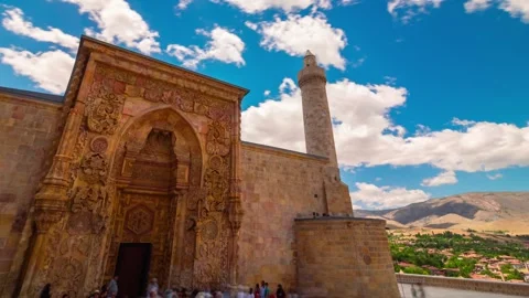 Divrigi Ulu Camii or Great Mosque of Divrigi 4k timelapse footage. Stock Footage 282959611