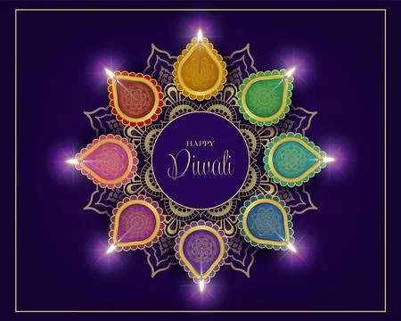 Diwali background 1 Stock Illustration