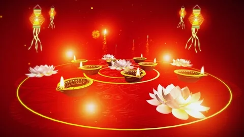 Diwali Background Stock Footage 142156698