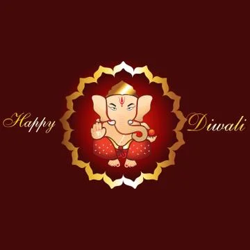 Diwali background Stock Illustration