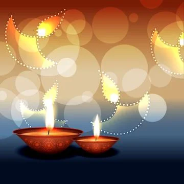 Diwali background Stock Illustration