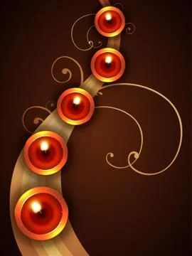 Diwali background Stock Illustration