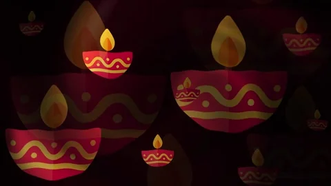 Diwali Background Loop Stock Footage 309502217