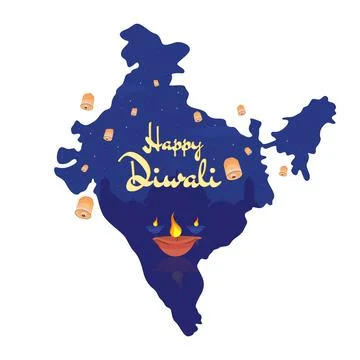 Diwali celebration 2D vector editable isolated illustration Stock Illustration