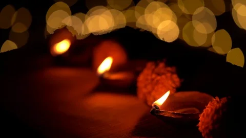 Diwali Celebration At Night Stock Footage 116546183