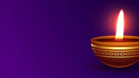 Diwali concept with realistic background Stock Footage 243634068