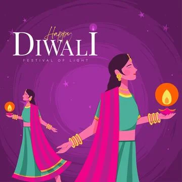 Diwali Day Stock Illustration