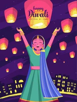 Diwali Day Stock Illustration