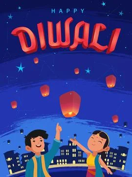 Diwali Day Stock Illustration