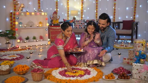 Diwali decoration and preparation A Stock Video Pond5