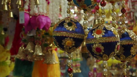 Diwali decorations Stock Footage 254186225