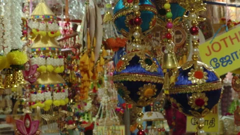 Diwali decorations Vídeo Stock 254186542
